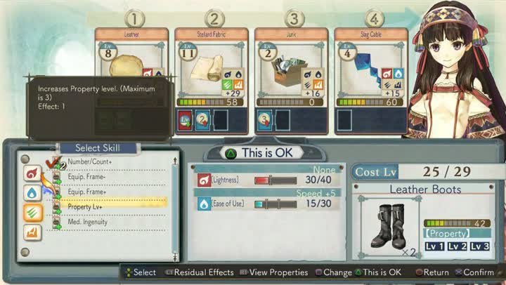 Atelier Shallie: Alchemists of the Dusk Sea - Synthesis Gameplay