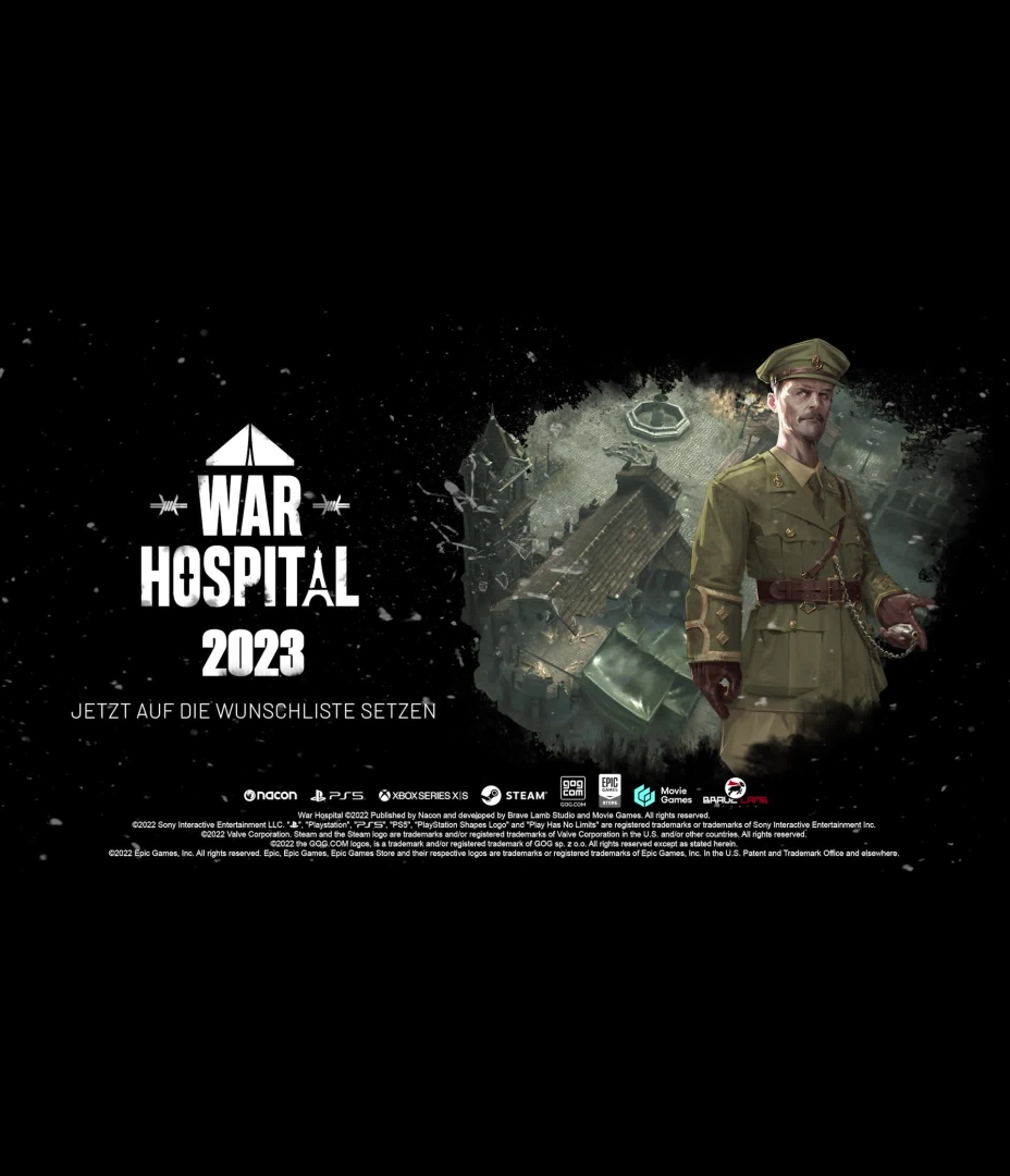 War Hospital - Commented Gameplay Trailer [GER]