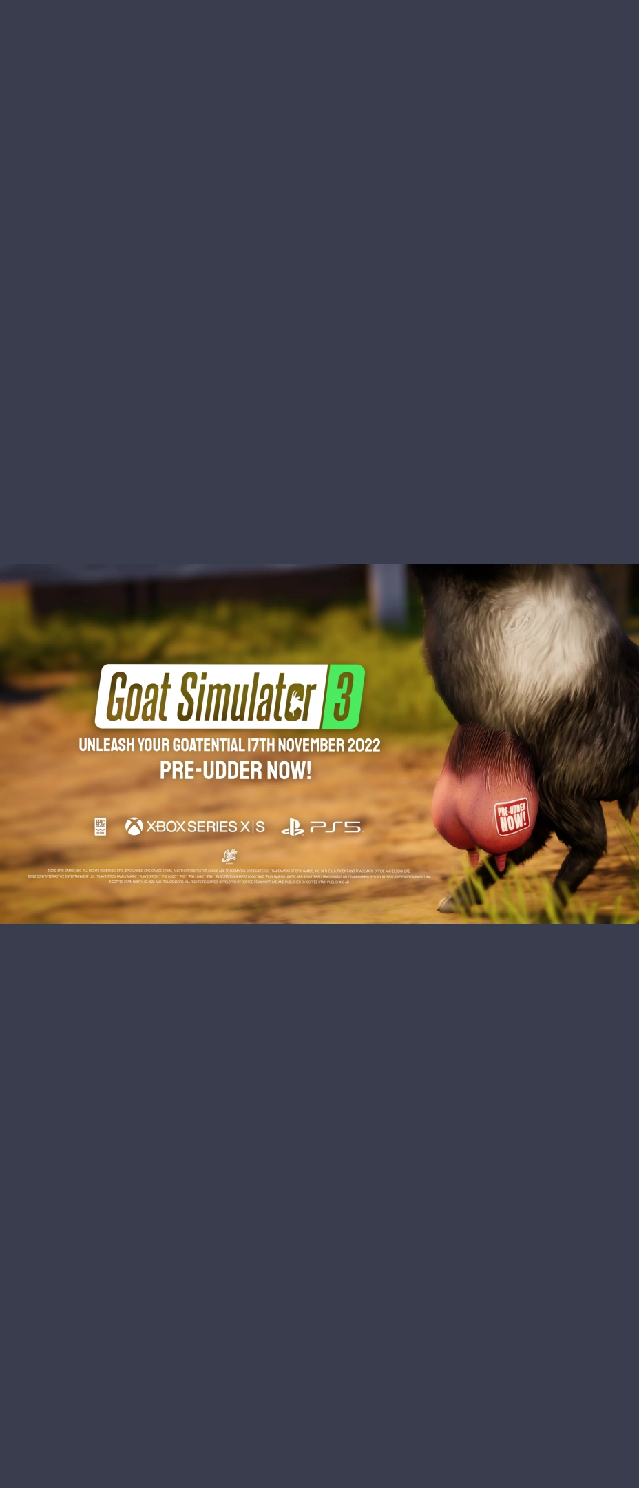 Goat Simulator 3 - Pre-udder Trailer [ENG]