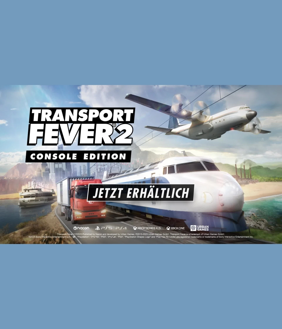 Transport Fever 2: Console Edition - Launch Trailer [GER]