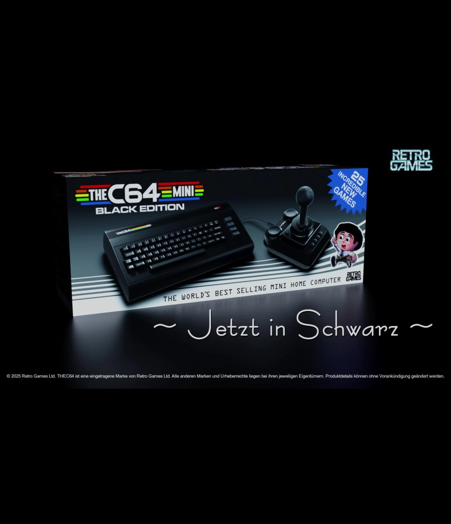 THEC64 mini: Black Edition - Announce Trailer [GER]